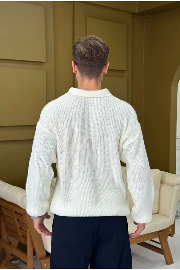 Polo Yaka Oversize Kazak - 7