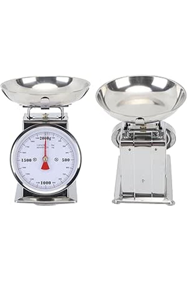 Sorandy Mechanical Food Scale for Kitchen, Stainless Steel High Accuracy Retro Small Kitchen Scale F