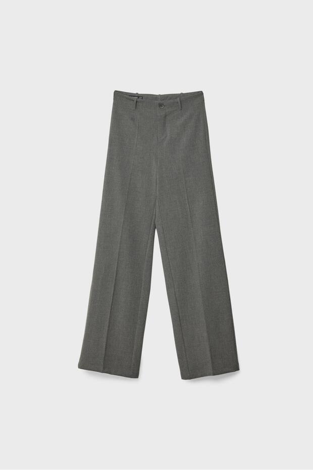 Geniş paça kumaş pantolon - 6