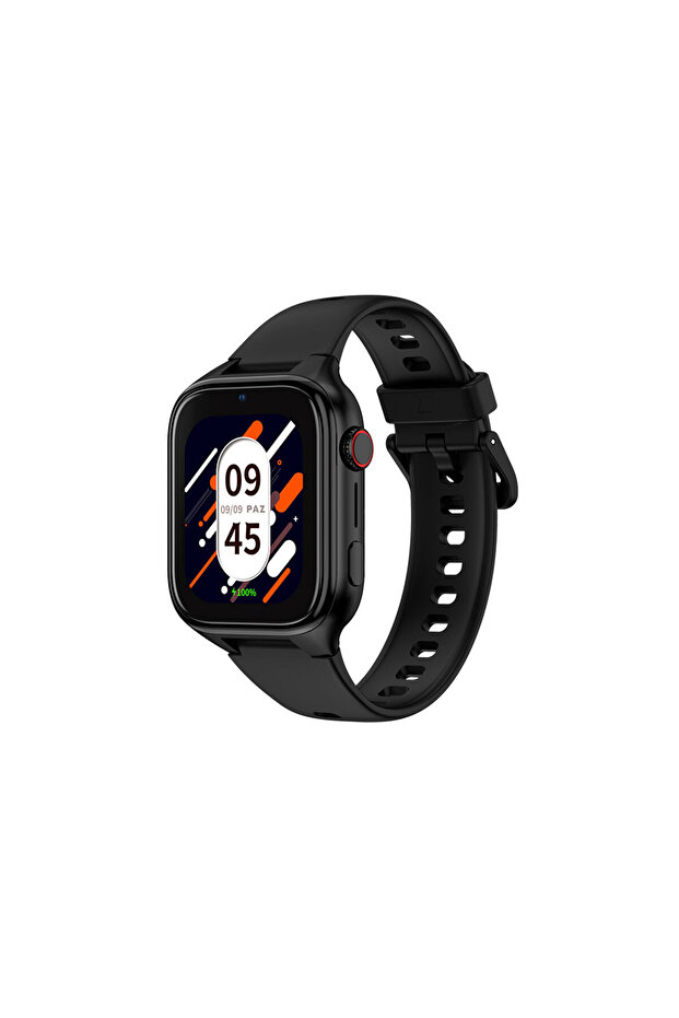 Kidi GPS 4G Sim Kartlı Akıllı Çocuk Saati Panter Siyahı 2KSW02