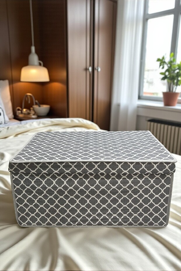 MEGA ÇOK AMAÇLI SAKLAMA KUTUSU,ORGANİZER,KUTU HURÇ,HURÇ,OYUNCAK KUTUSU,SAKLAMA KUTUSU 40X60X30 - 1