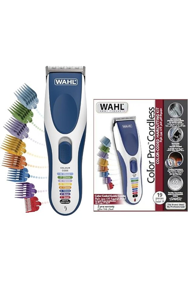 WAHL Color Pro Cordless Hair Clipper Kit, Rechargeable Hair Clipper, Detail Trimmer, Mini Foil Shave