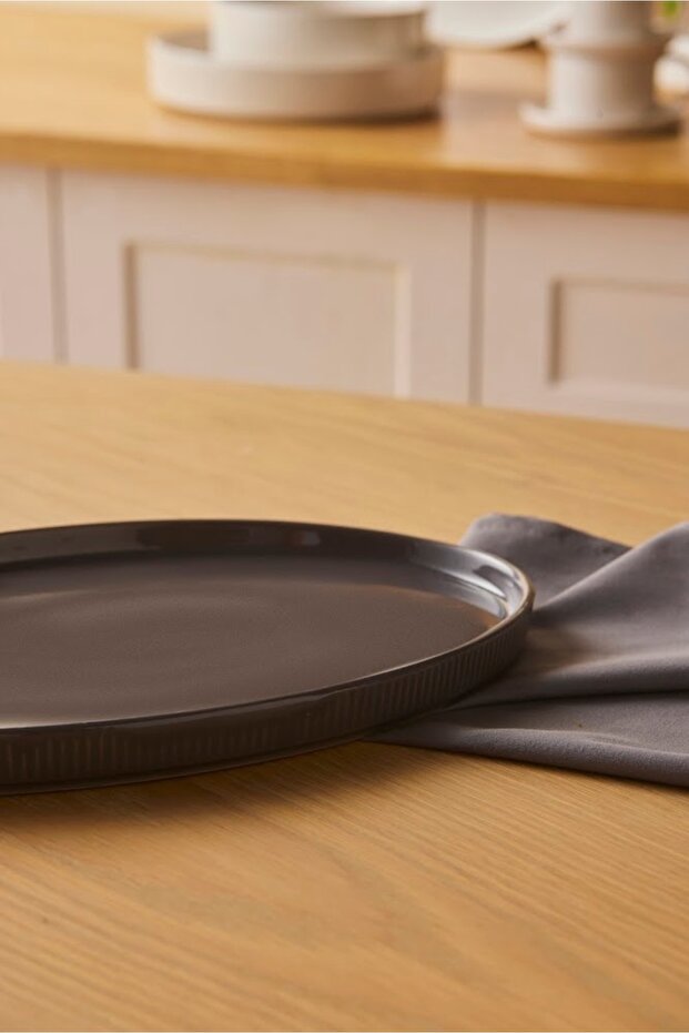 Massimo Antrasit Kayık Tabak 31 cm - 2