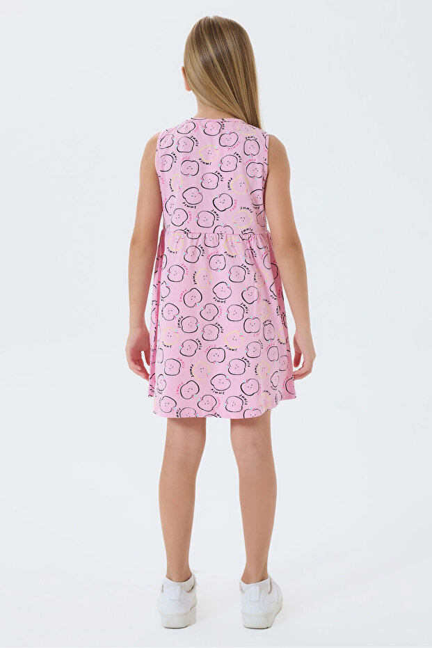 Kız Çocuk Pembe Elbise - 3