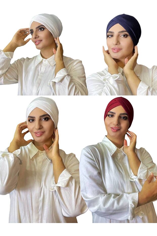4 قطع - قبعة متشابكة