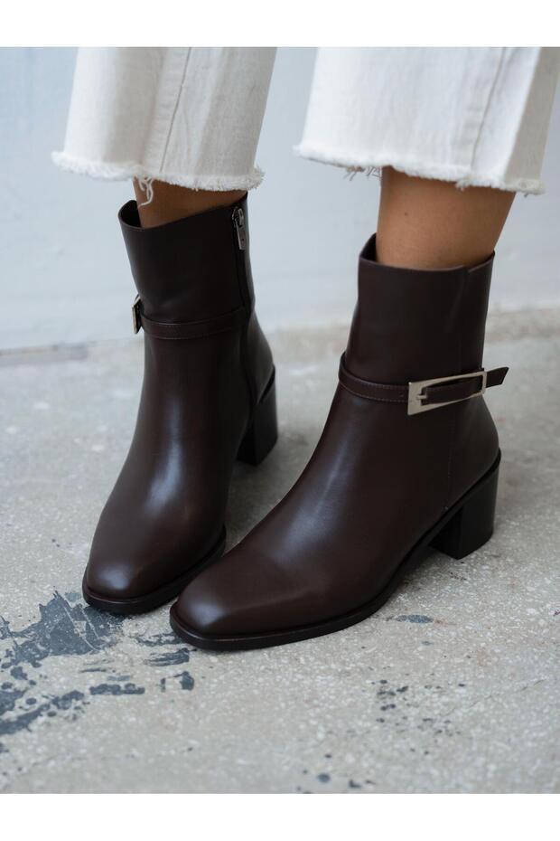 Sutalo Kahve Hakiki Deri Bot - 5