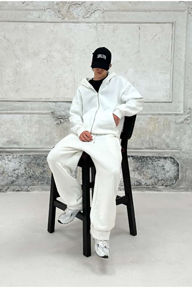 Kışlık-Basic Premium Ayarlanabilir Paça Baggy Eşofman - 3