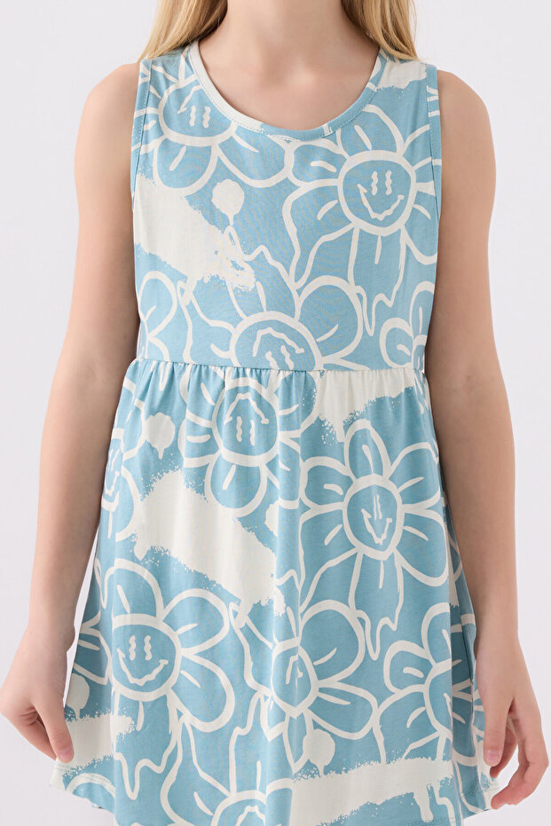 Çocuk Yeşil Elbise - 3