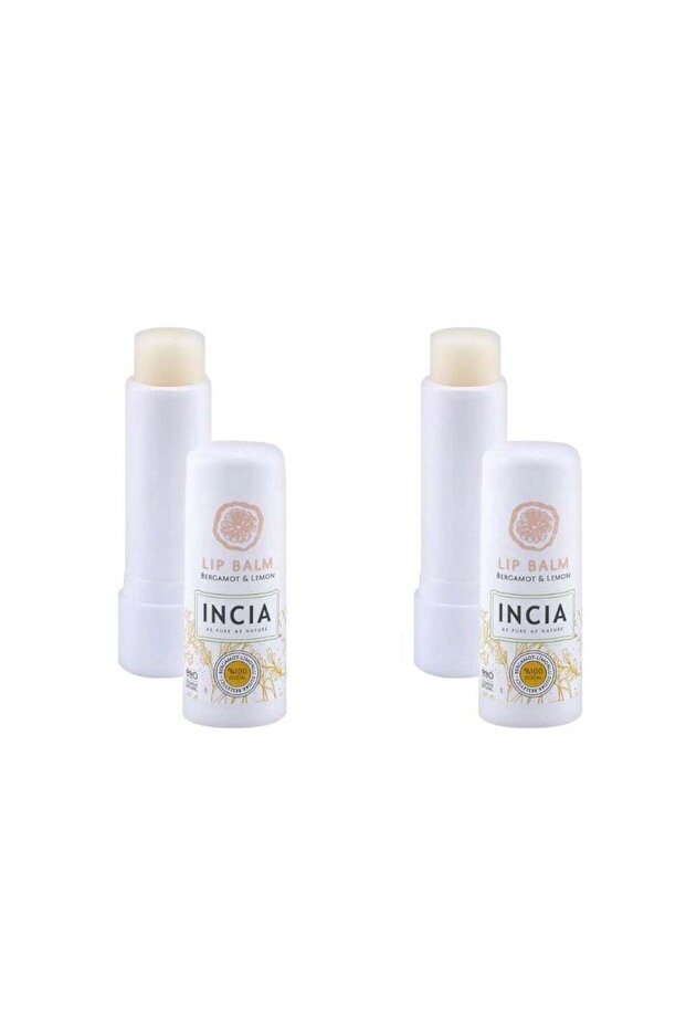 Bergamot & Lemon Lip Balm for Adults 6g, 100% Natural & Edible, Moisturizing Protection, Hydra