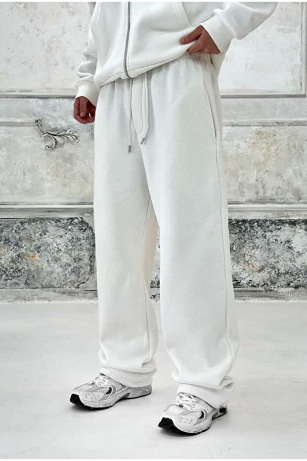 Kışlık-Basic Premium Ayarlanabilir Paça Baggy Eşofman - 6