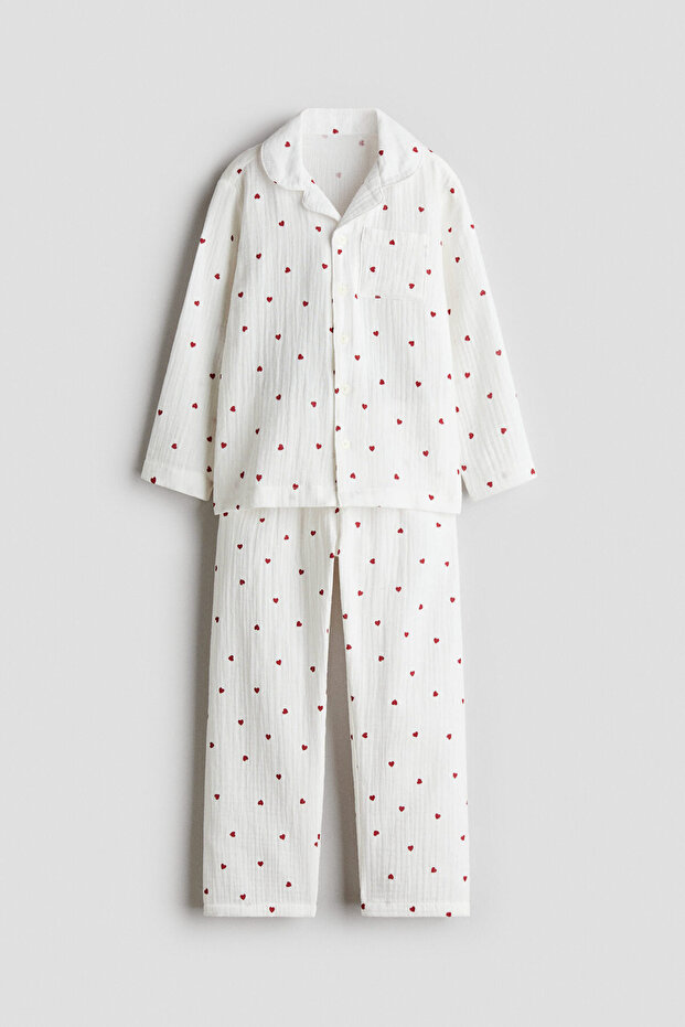 Pamuklu Muslin Pijama Takımı - 1