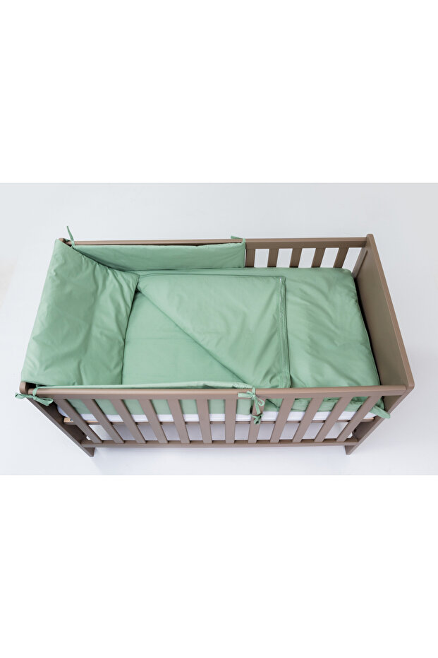 6-piece crib bedding set, Mint - 2