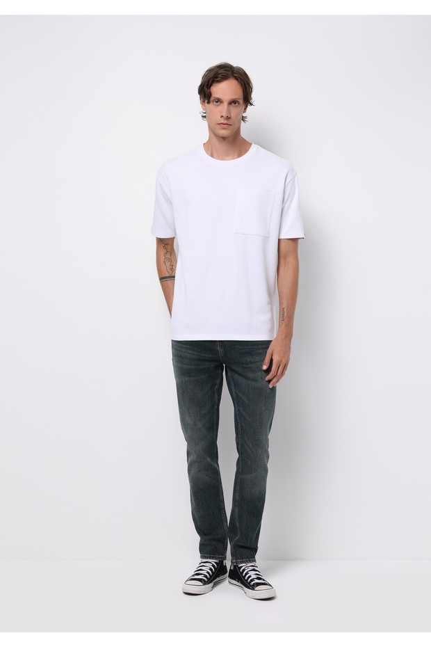 Straight Fit Men's Indigo Jean Trousers