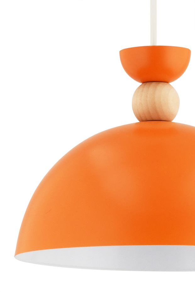 Oreo Tekli Truncu Sarkıt Sıvama Metal Ahşap Başlıklı Lüx Avize - 4