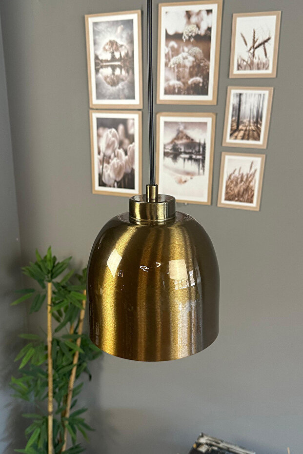 Deep Eskitme Küçük Planfonyer Rozans Başlık Tekli Avize Sarkıt Salon Mutfak Butik Aydınlatma Avize - 2