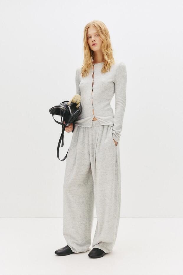 Yumuşak dokunuşlu barrel pantolon - 1