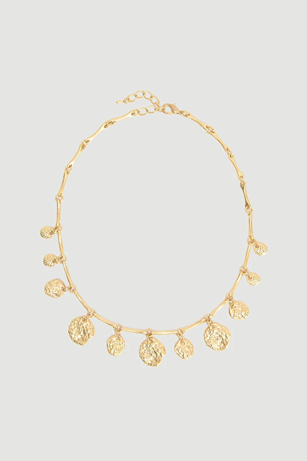 Sallantılı Kolye - Gold - 2