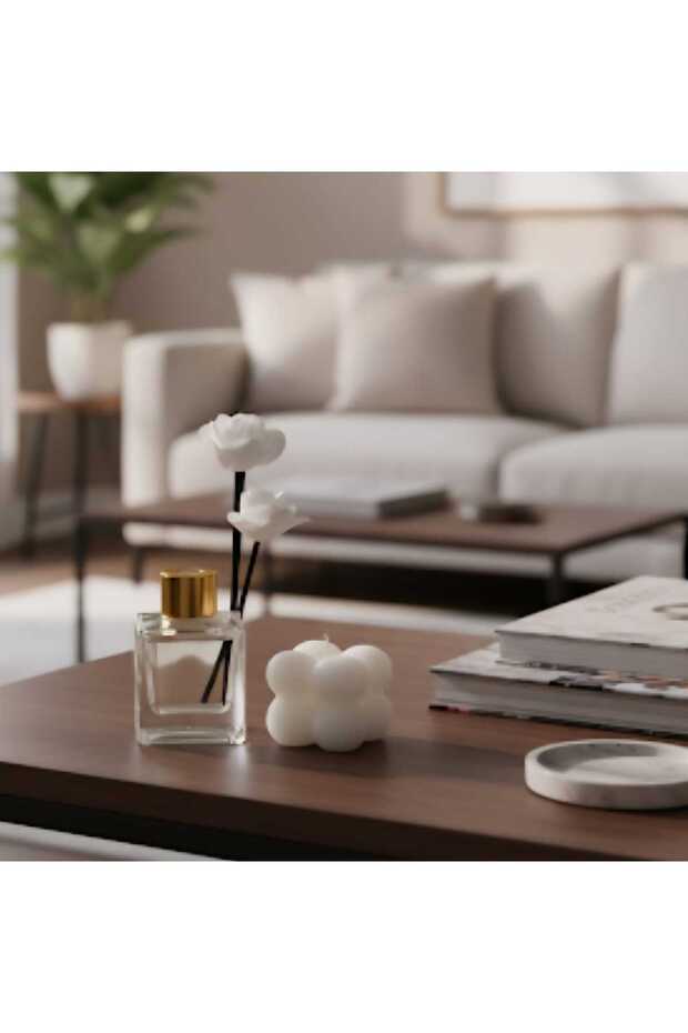 Bamboo stick diffuser with candle - 1