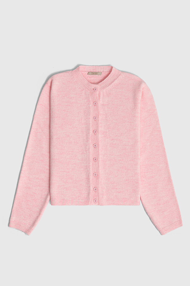 51180 - Kadın Bisiklet Yaka Basic Triko Hırka - 2