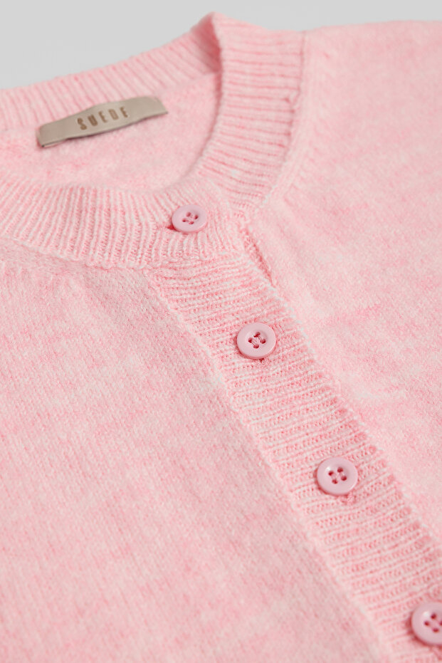 51180 - Kadın Bisiklet Yaka Basic Triko Hırka - 4