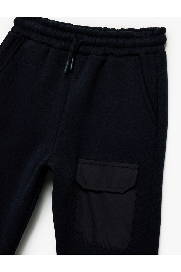 Şardonlu Cep Detaylı Basic Jogger Eşofman Altı - 3