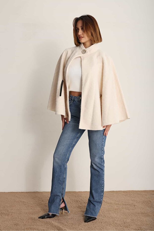 Beyaz Panço Ceket - 2