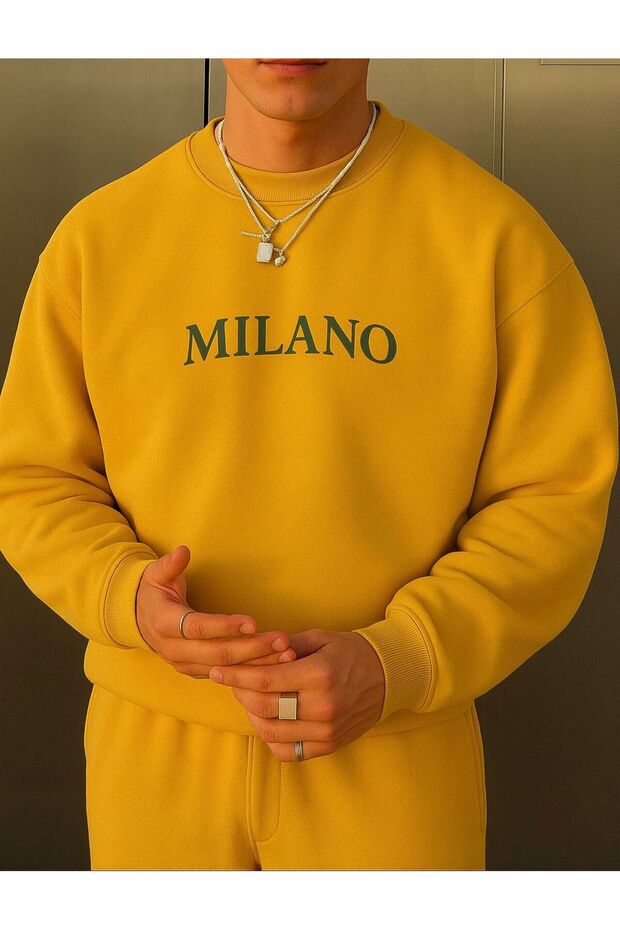 Milan Printed Unisex Sweatshirt