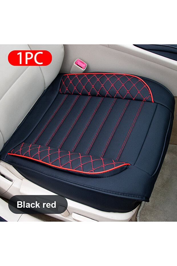Red front 1pc SEAMETAL Quality Car Seat Cover Universal Wrapped Auto Seat Protector Breathable Wear-
