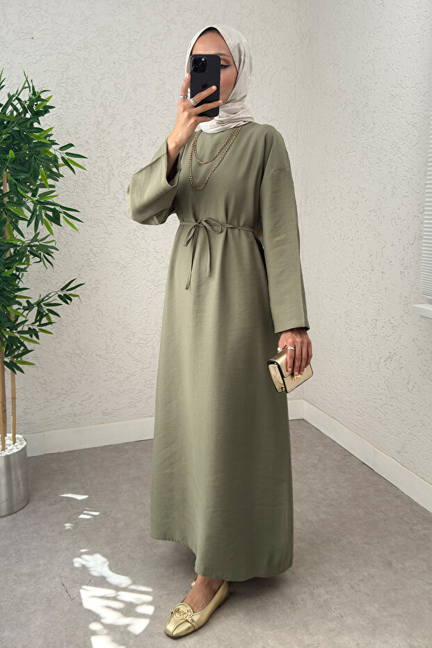 Sultan Basic Elbise 0001 - HAKİ - 4