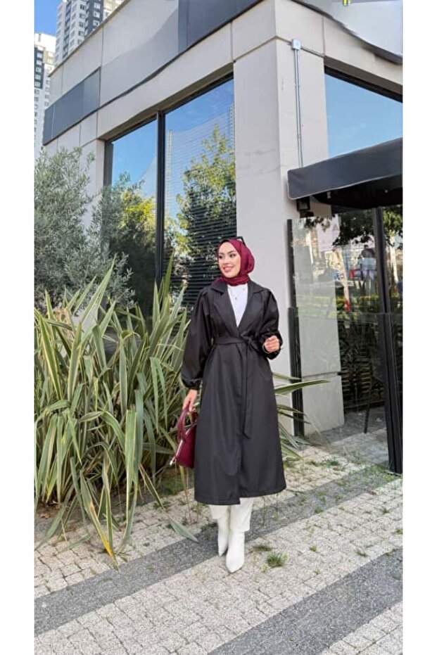 Kemerli Trençkot - 3