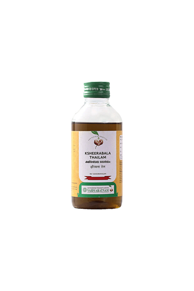 VAIDYARATNAM Ksheerabala Thailam -200 ML with Free Pachak Methi