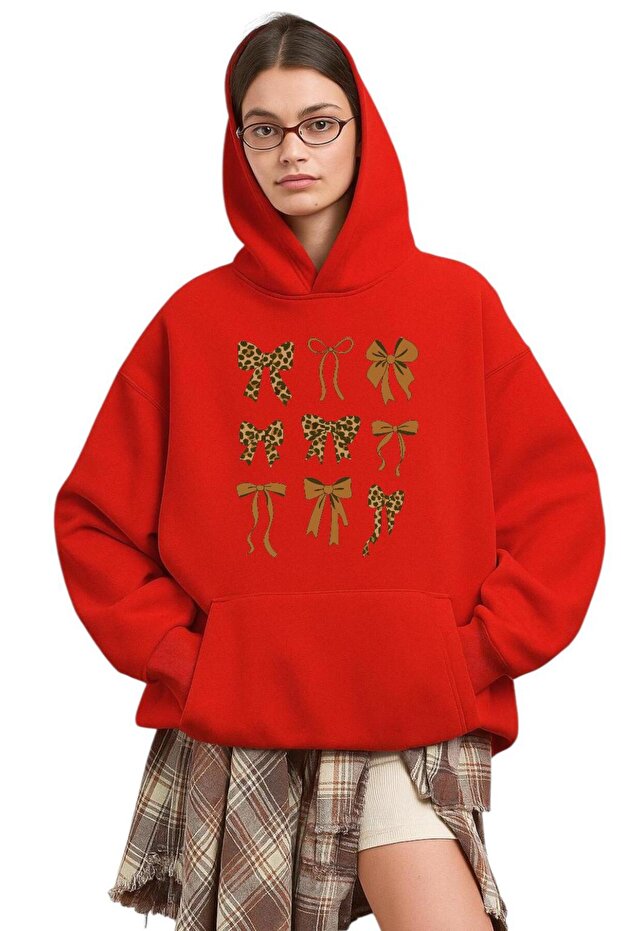 3-Ply Combed Cotton Ribbed Printed Unisex Hooded Sweatshirt