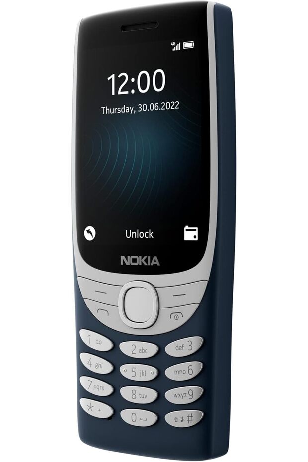 8210 Feature Phone with 4G connectivity, large display, built-in MP3 player, wireless FM radio - 5