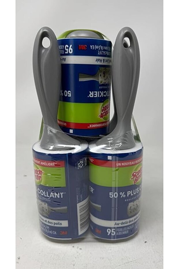 Scotch-Brite Scotch Brite 3M Lint Roller 50% Sticker 5 Pk/95 Sheets (Net Sheet 475), 475Count