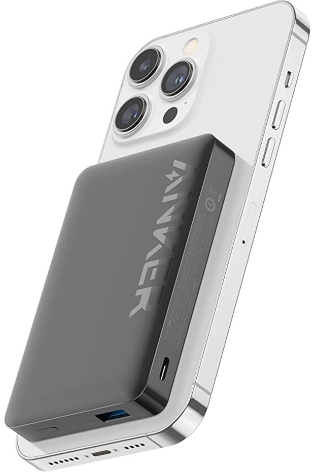 Magnetic Power Bank 10,000mAh, Wireless Portable Charger, 20W Fast Charging Battery Pack with USB-C