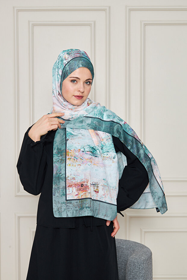 Desenli Soft Şal - 1