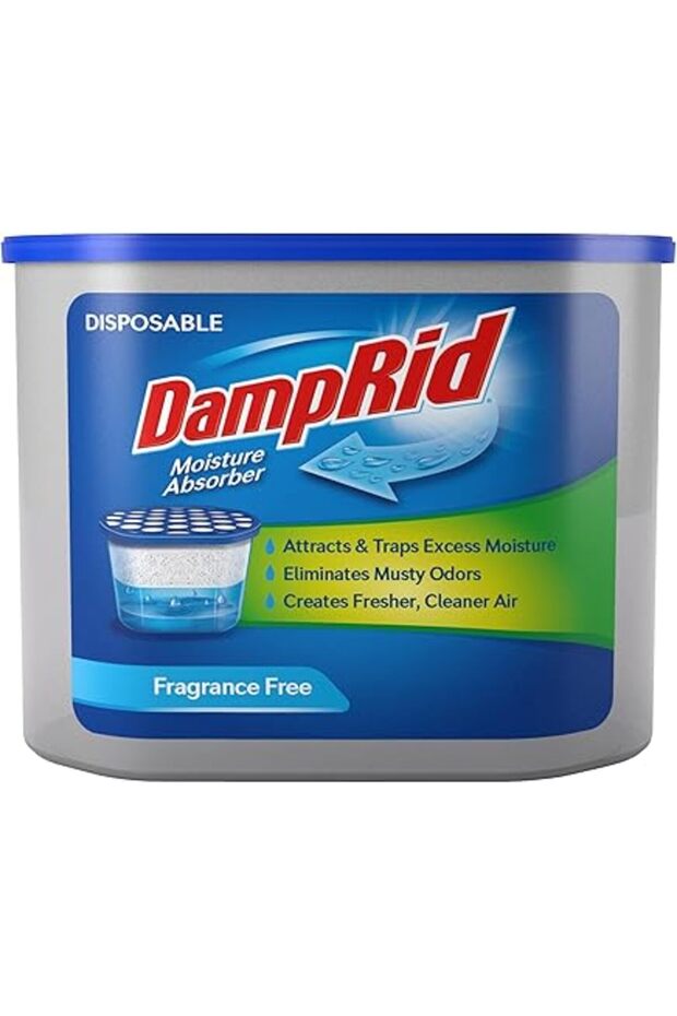 DampRid FG100 Unscented Disposable Moisture Absorber, 10.5-Ounce,White