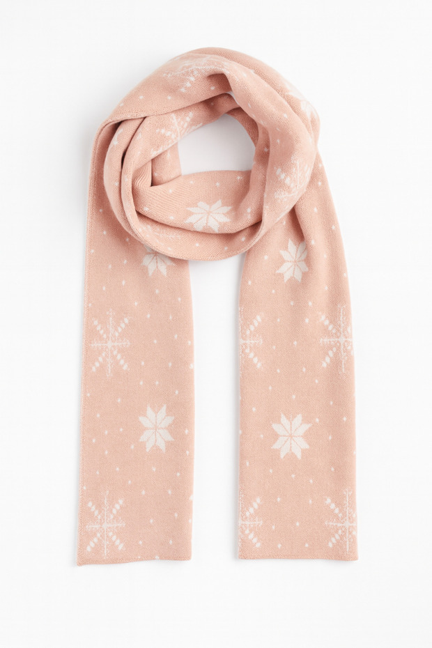 Yılbaşı Temalı Triko Atkı - 5