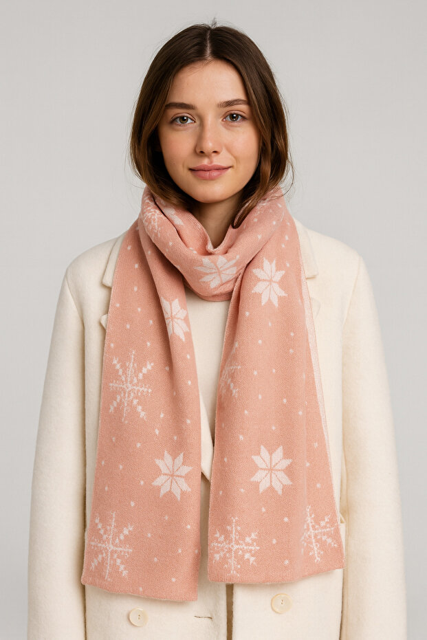 Yılbaşı Temalı Triko Atkı - 1