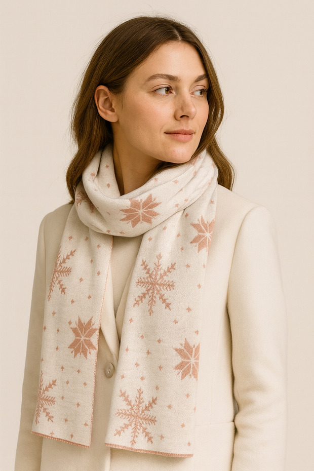 Yılbaşı Temalı Triko Atkı - 4