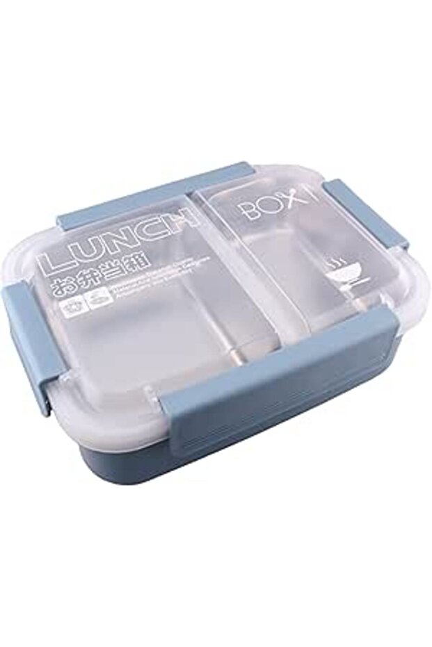 BrainGiggles Stainless Steel Bento Lunch Box with 2 Compartments - Insulated, Leak Proof Bento Box f