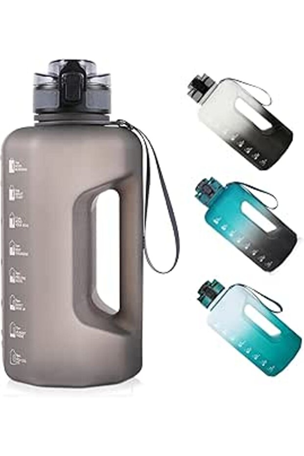 GEMFUL Large Water Bottle with Handle 2.2 Liter BPA Free for Sports Outdoor