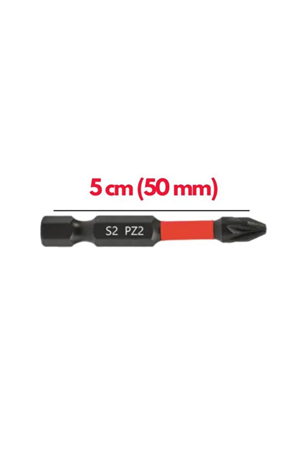 30 Adet PZ-2 50 mm Mıknatıslı S2 Çelik Bits Uç Matkap Uç - 2