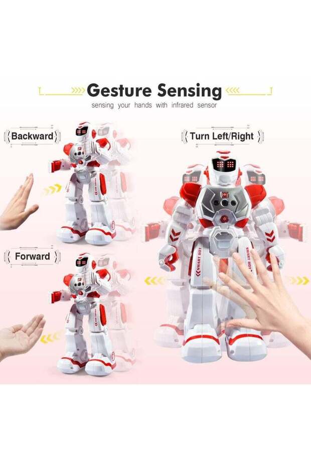 RC Robot Toys for Kids,with Programmble Walking Dancing Adjustable Volume Gesture Sensing - 2