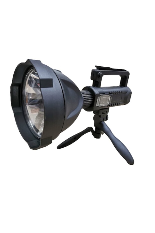 LED Flashlight, Multifunctional Reflector Model W591, P50 LED 10W, USB Rechargeable, with Handle, Tr - 1