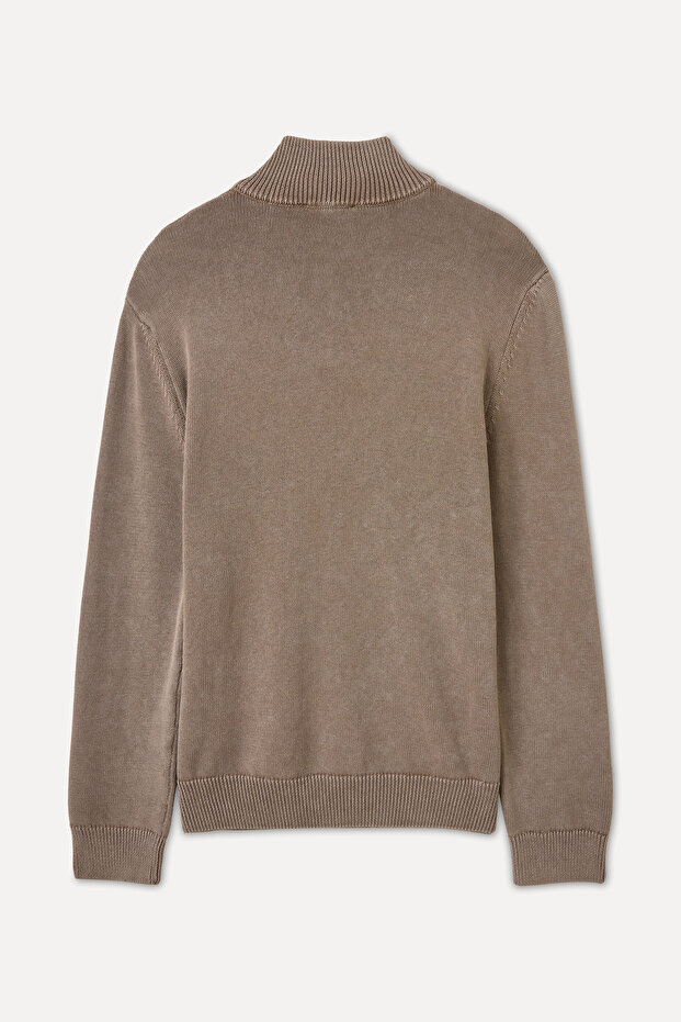 Zippered Lapel Pullover - 2