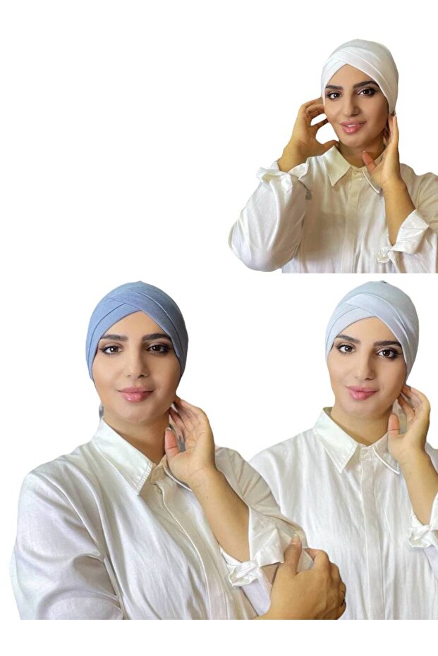 3 قطع - قبعة متشابكة