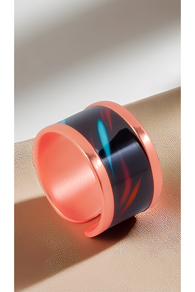 Women's Copper Ring - Andrelina Model Compatible Uv Special Printing