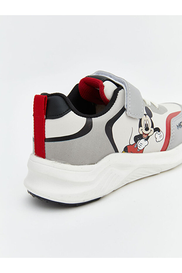 Shining Store'dan Işıltılı Seçimler | Mickey Mouse Baskılı Erkek Bebek Spor Ayakkabı - 5
