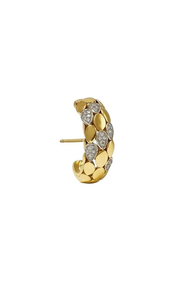 Rain Flower Pattern Needle Ear Cuff - 1